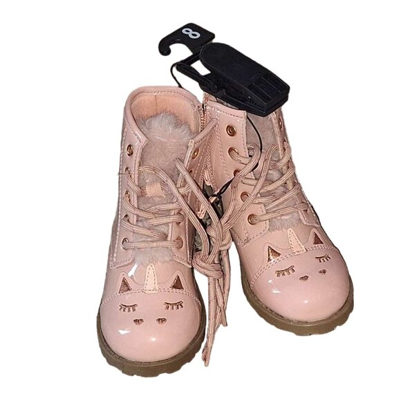 Wonder Nation Other - NEW Wonder Nation Girls Pink Unicorn Boots Sz 8 NWT Kids Cute Boots
